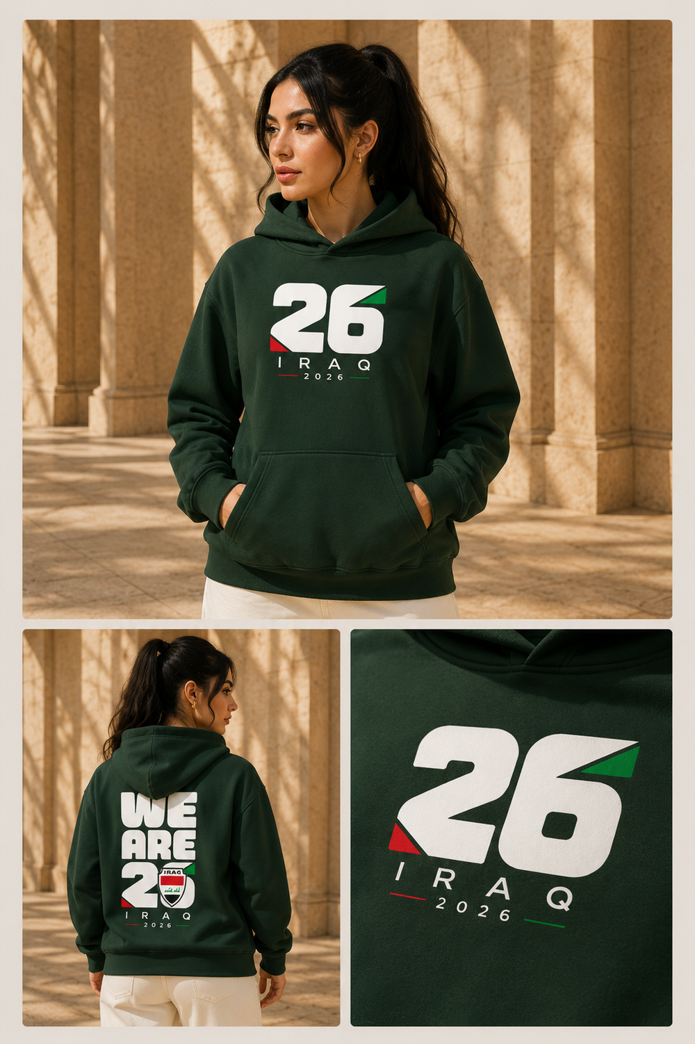 IQ26 - Sudadera con capucha Mesopotamia