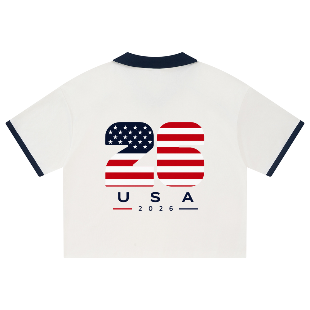 Unisex Collared Piping Boxy Soccer Jersey